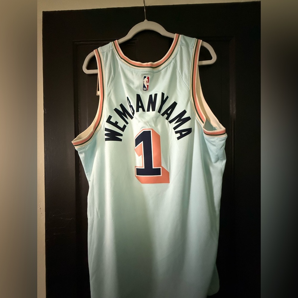 Nike 🏀 Wemby 👽 Spurs City Edition Jersey - Picture 3 of 10